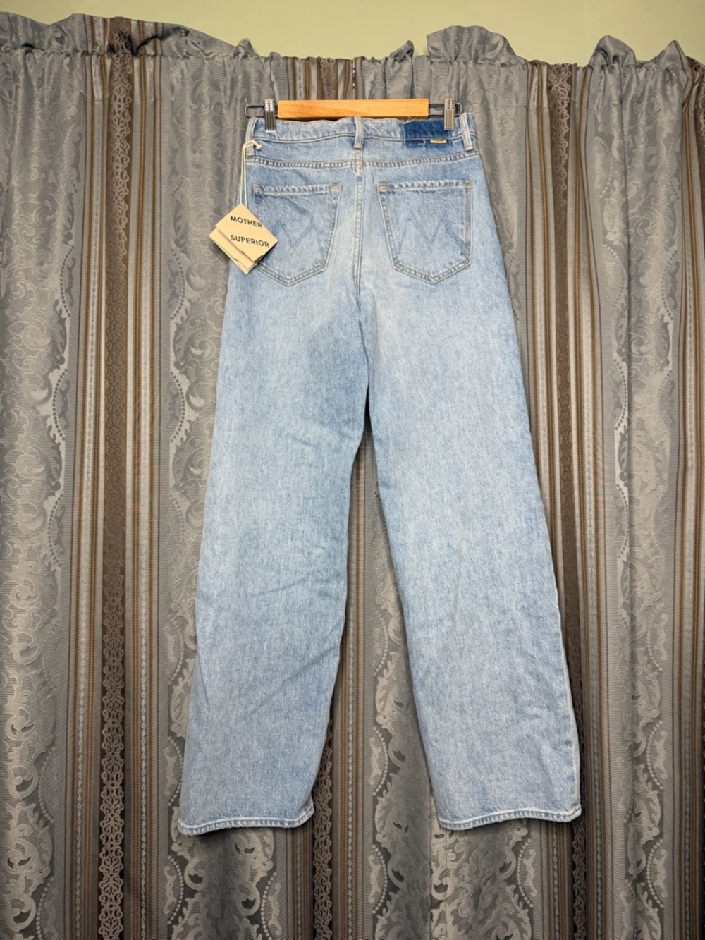 MOTHER The Dodger Button Hover Cuff jeans in "I Could Care Less" - Picture 6 of 8